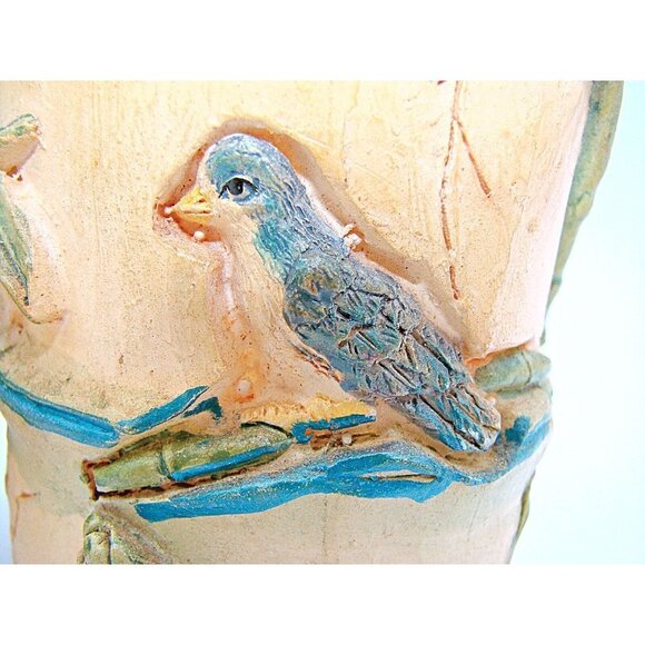 Mini Resin Bamboo Butterfly Bird Design Planters Trinket Dish Succulents Sz 3x3 - Picture 11 of 11